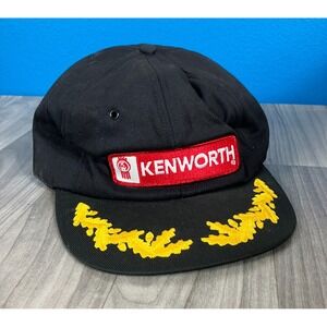 Vintage USA MADE Kenworth Patch‎ Trucker Hat Snapback Dad Cap Lined